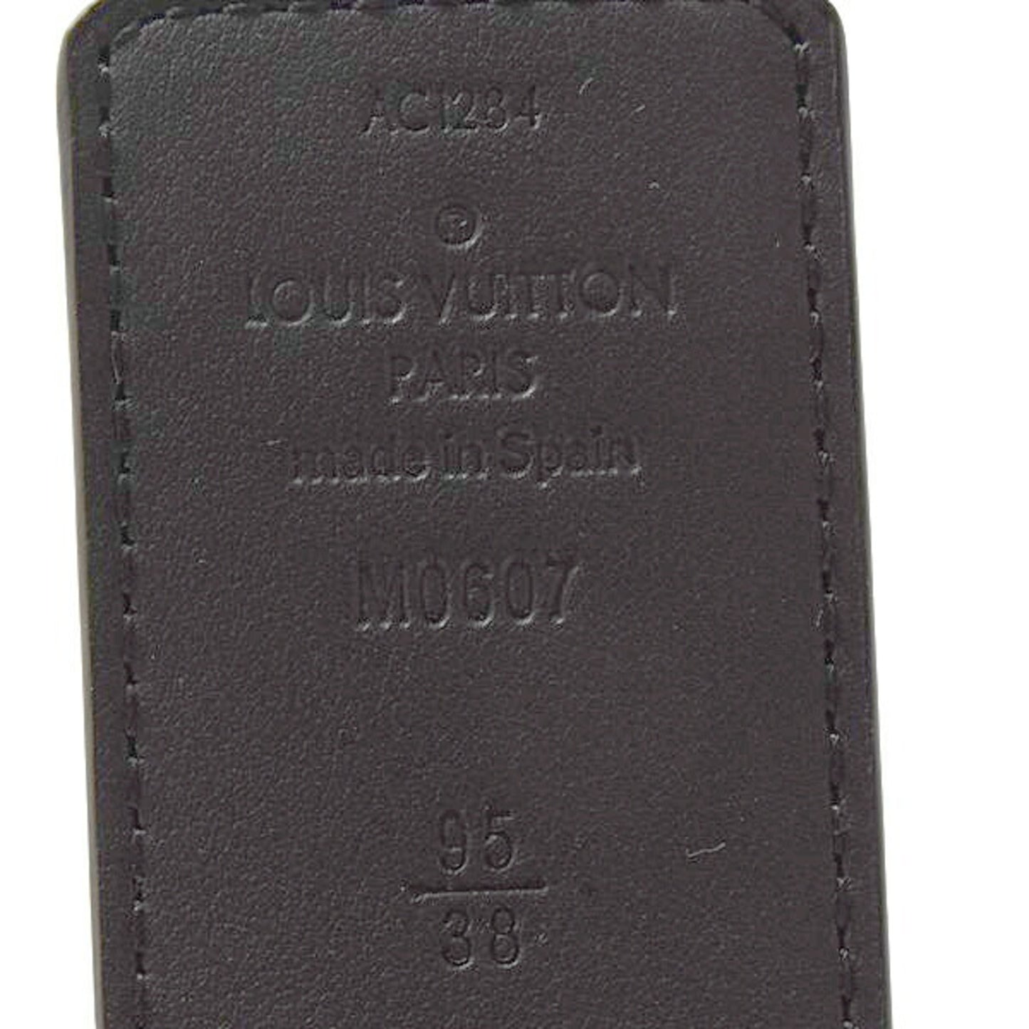 Louis Vuitton Men'S Monogram Eclipse Belt With Pyramid Design