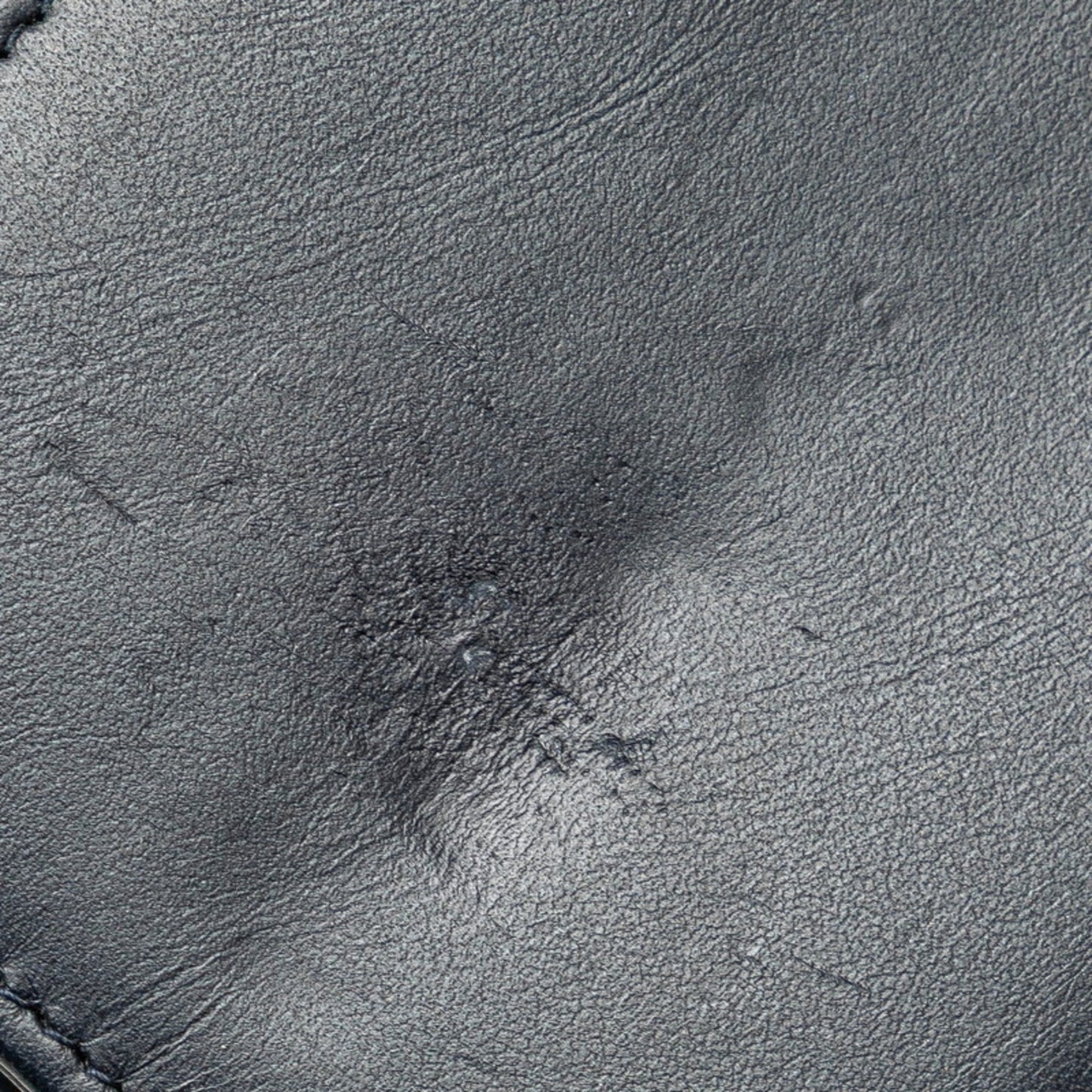 Chanel Deauville Chain Wallet A80795 Navy White Denim Leather