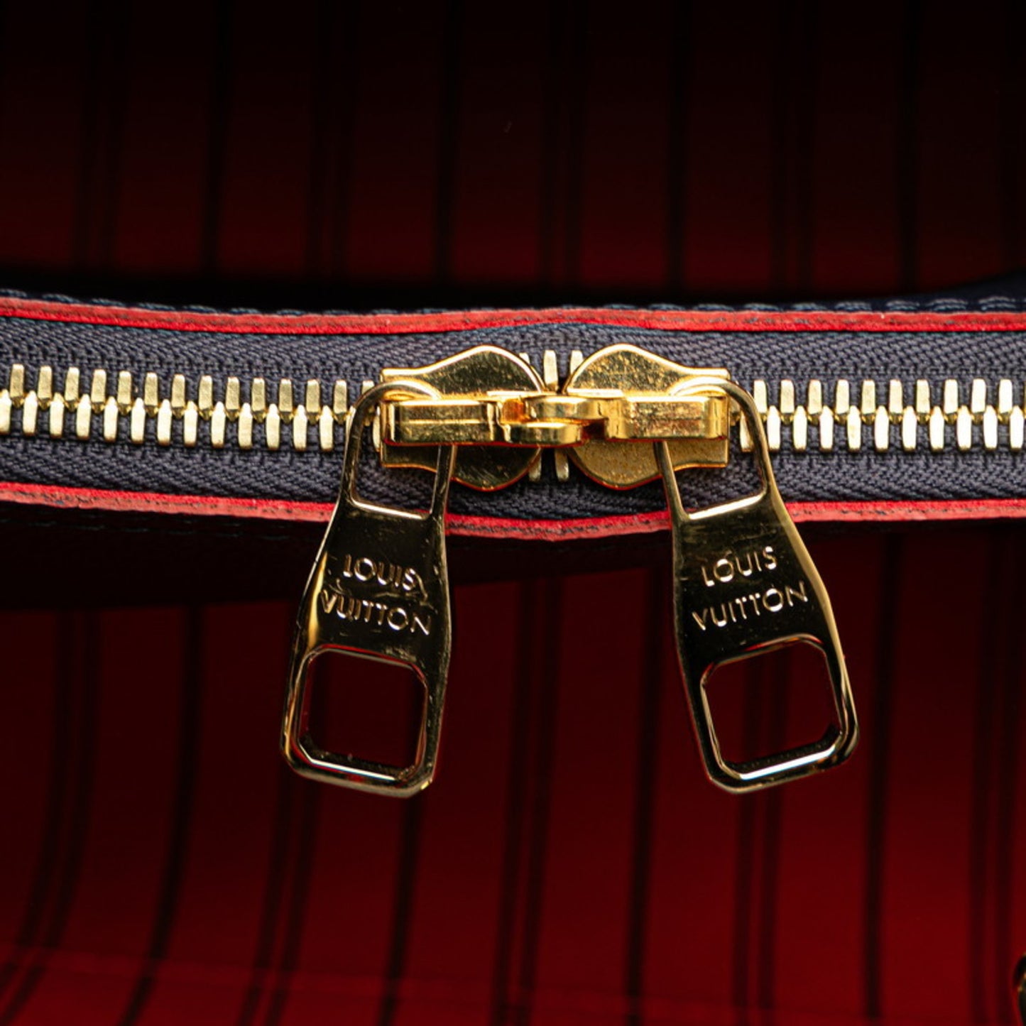 Louis Vuitton Monogram Empreinte Montaigne Bb Shoulder Bag/Handbag 2-Way M42747 Marine Rouge Navy