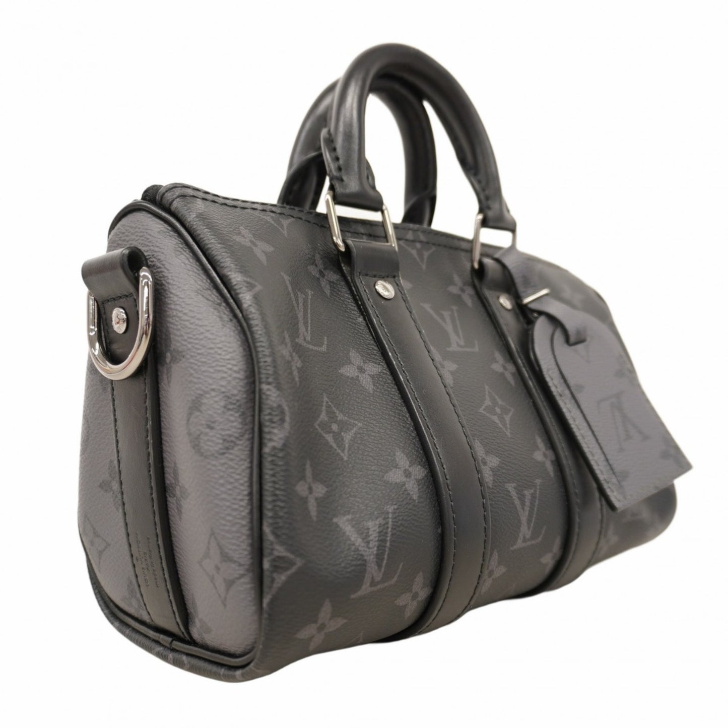 Louis Vuitton Monogram Eclipse Reverse Speedy Bandouliere 25 Handbag M46271 Black/Gray