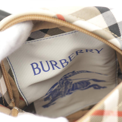 Burberry Check Phone Pouch Shoulder Bag Canvas