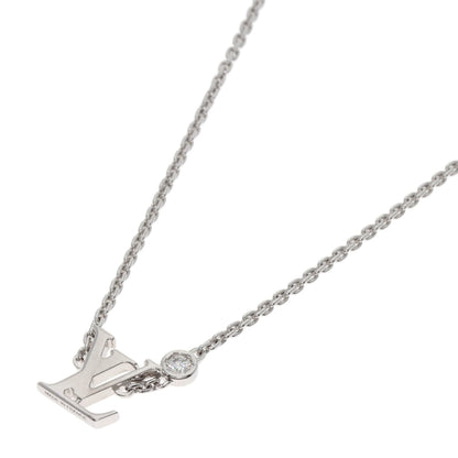 Louis Vuitton Pendant Idylle Blossom 1P Diamond Necklace In 18K White Gold