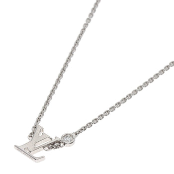 Louis Vuitton Pendant Idylle Blossom 1P Diamond Necklace In 18K White Gold