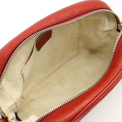 Gucci Soho Small Disco Tassel Shoulder Bag/Pochette In Red Leather