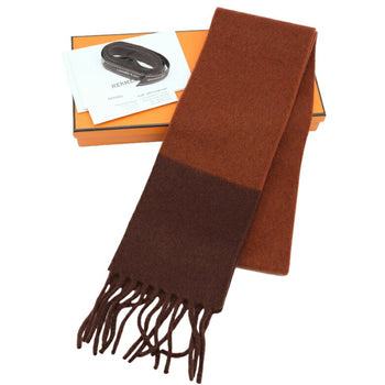 Hermes Hermes Scarf/Muffler Stole Cashmere Brown