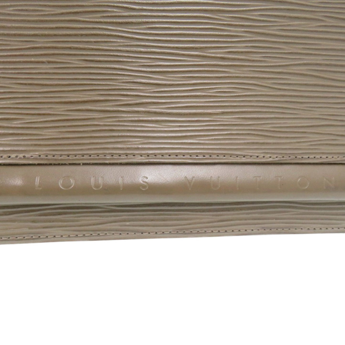 LOUIS VUITTON - Louis Vuitton Agenda Horizontal Planner Cover - Epi Leather - Gray - MI0081 Stamp -