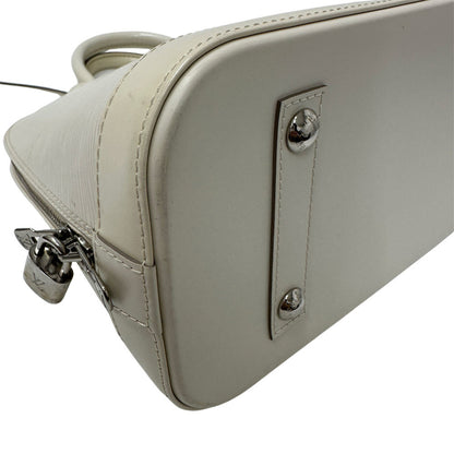 Louis Vuitton Epi Leather Alma Ivoire Handbag M4030J White