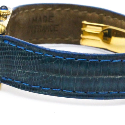 Cartier Tank Vermeil Gold Plated Leater Quartz