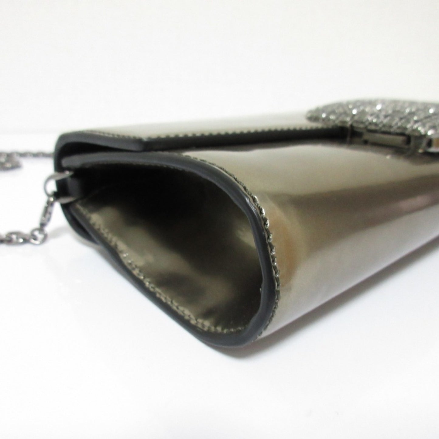 Sergio Rossi Borse Hard Clutch Chain Shoulder Bag