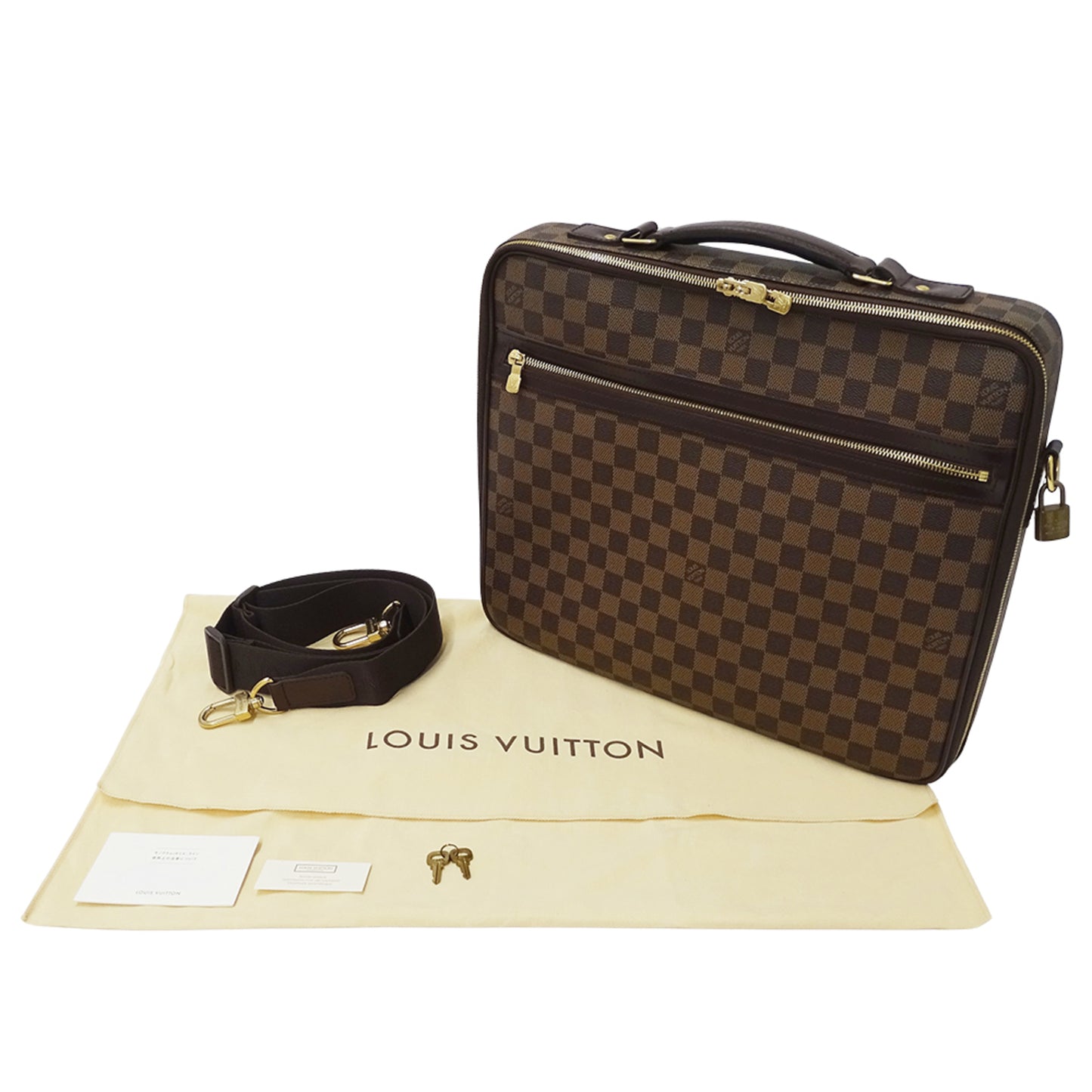 Louis Vuitton Damier Porte Ordinature Savana N58020 Men'S Business Bag