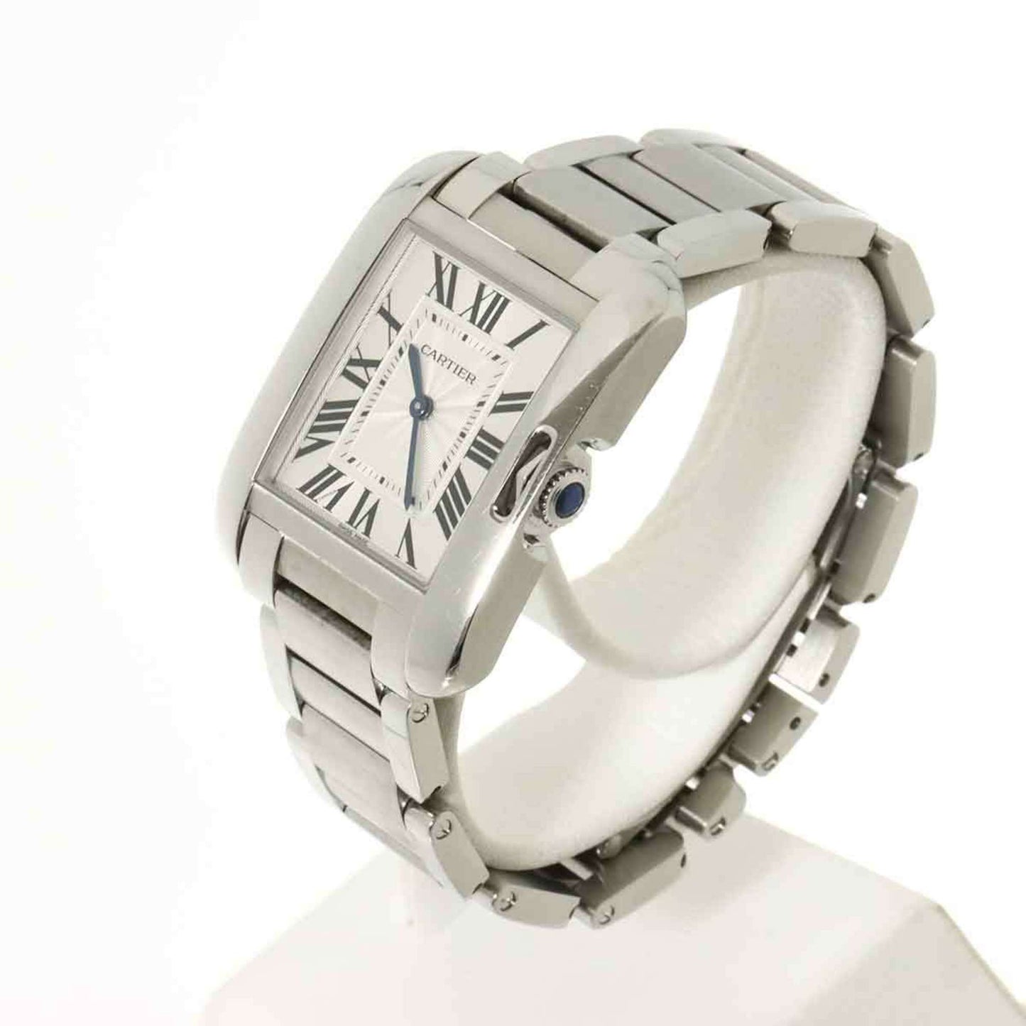 Cartier Tank Anglaise Mm W5310044 Boys' Silver Quartz Watch