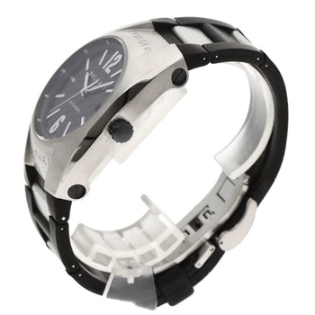Bvlgari Eg40S Ergon Carbon Watch Stainless Steel Rubber