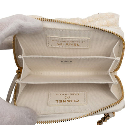 Chanel Coco Mark Ribbon Mini Chain Wallet