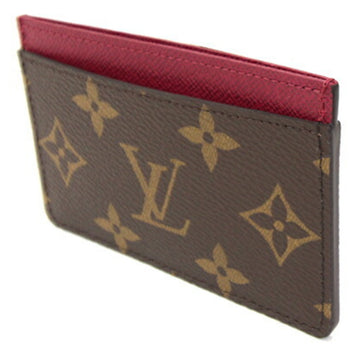 Louis Vuitton Card Case Monogram Porte Carte Sample M60703 Fuchsia Pass