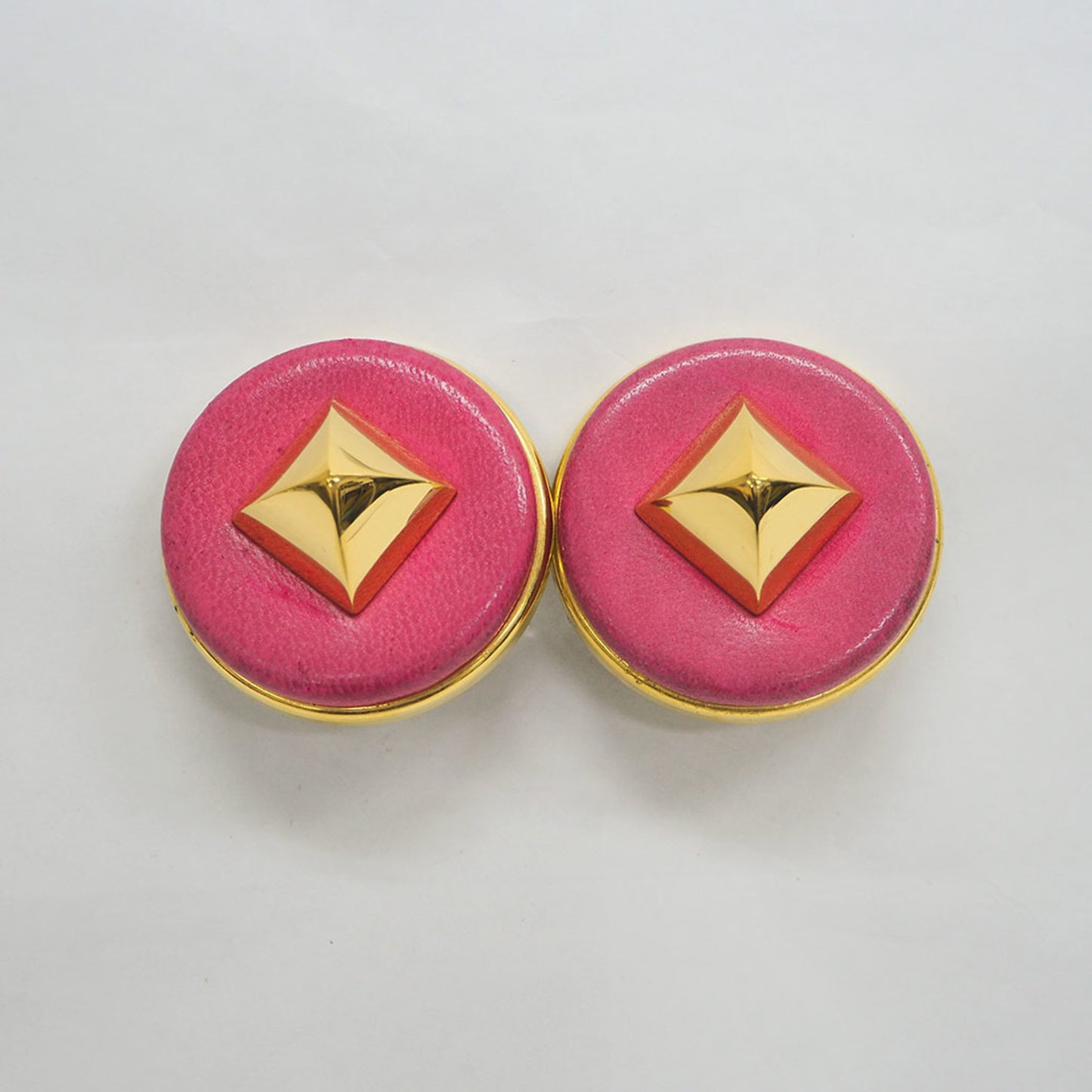 Hermes Hermes Medor Earrings Magenta Studs