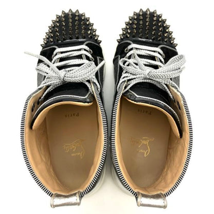 Christian Louboutin Louis Spike High Top Sneakers Black Size 42