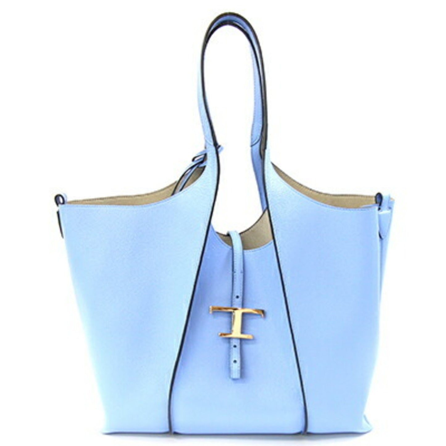 Tod'S T-Timeless Medium Tote Bag (Xbwtsba0300) In Light Blue Leather.
