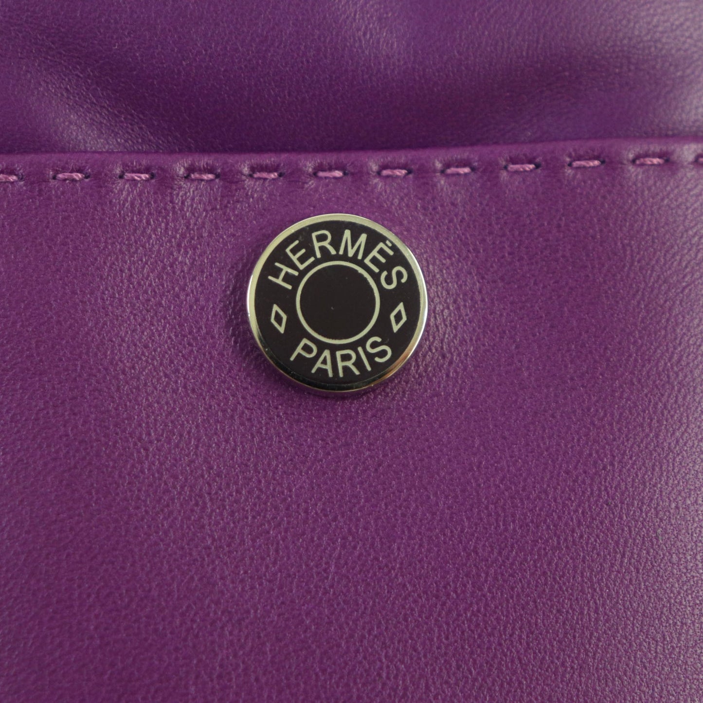 Hermes Pillow Anjou Milo Vous Swift Serie Button Drawstring Leather Phone Case Pouch