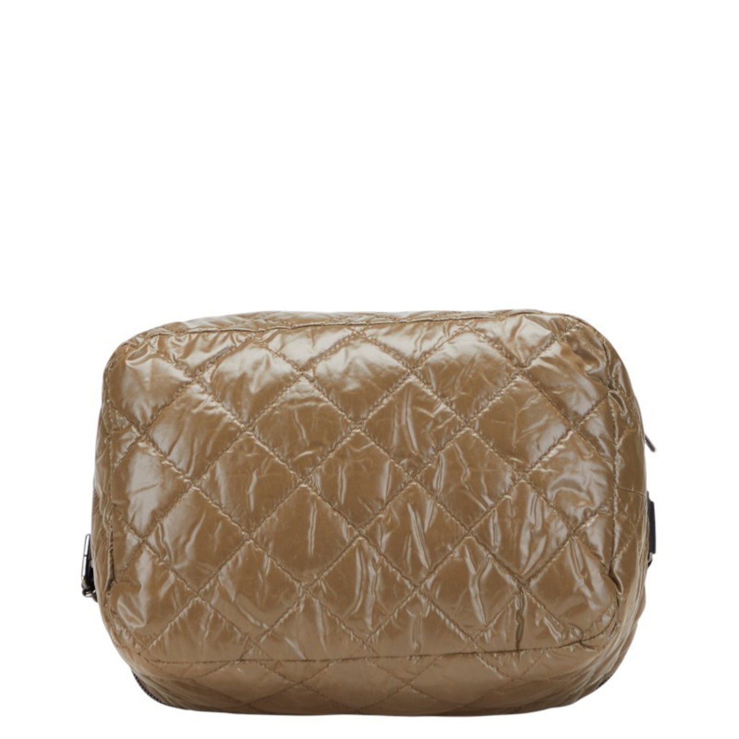 Burberry Logo Plate Shoulder Bag Khaki Black Nylon