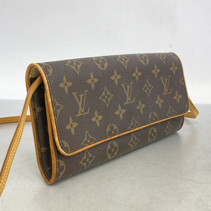Louis Vuitton Monogram Pochette Twin Gm Shoulder Bag M51852 Brown