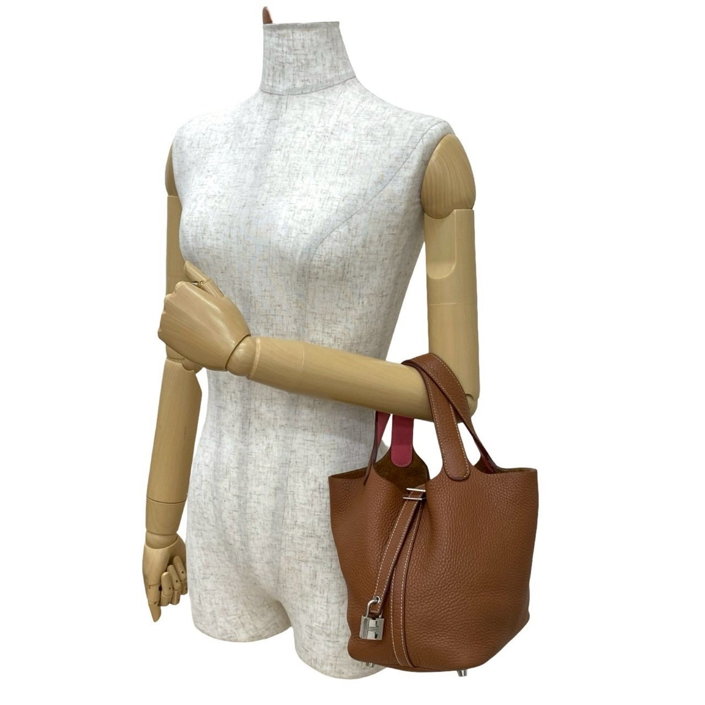 Hermes Herms Picotin Lock Pm Eclat Taurillon Clemence Swift Leather Handbag