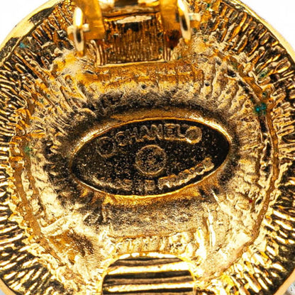 Chanel Coco Mark Earrings Gold Plated