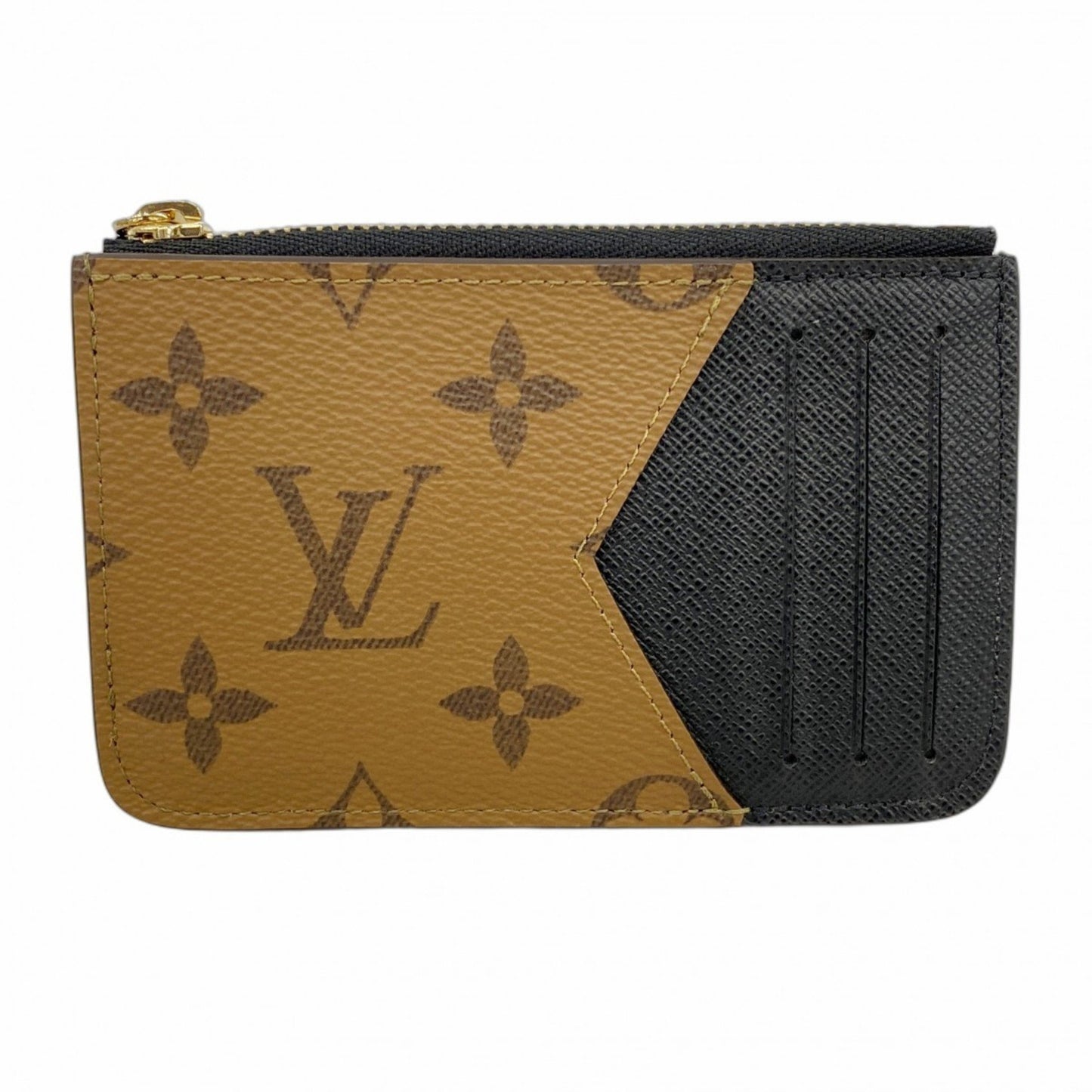 Louis Vuitton Monogram Reverse Porte-Carto-Rommie Wallet/Coin Case M81912 Brown
