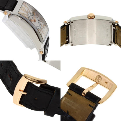 Frank Muller 902Relstg Long Island Watch Stainless Steel Leather