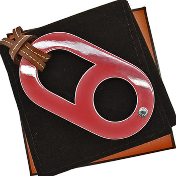 Hermes Necklace Variation Brown Pink Black Vaux Swift Lacquer Pendant