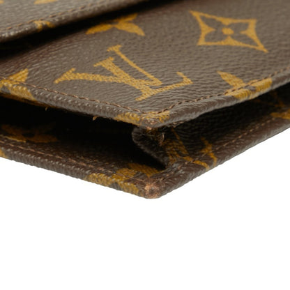 Louis Vuitton Monogram Pochette Lava 20 Second Bag Pouch M51935 Brown Leather