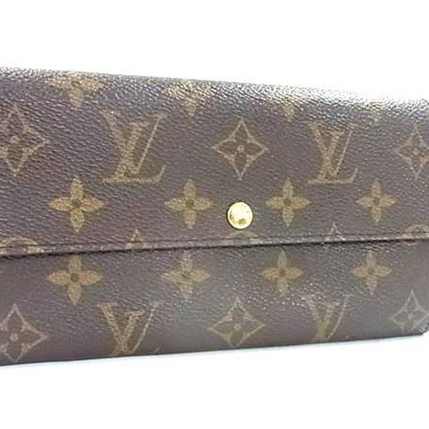Louis Vuitton Monogram Pochette Porte Monnaie Credit Wallet M61725 Brown Leather Bifold Long