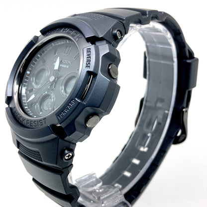 G-Shock Casio Awg-M100Sbb-1A Radio-Controlled Solar Watch With Tough Solar