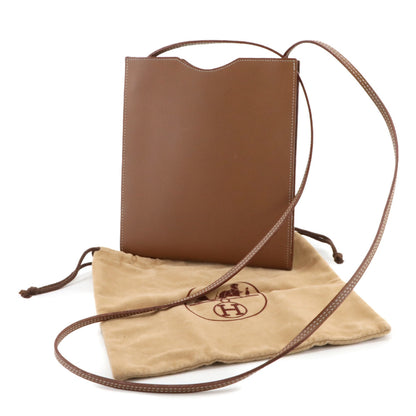 Hermes Herms Onimaitou Shoulder Bag Pochette Evercolor Brown