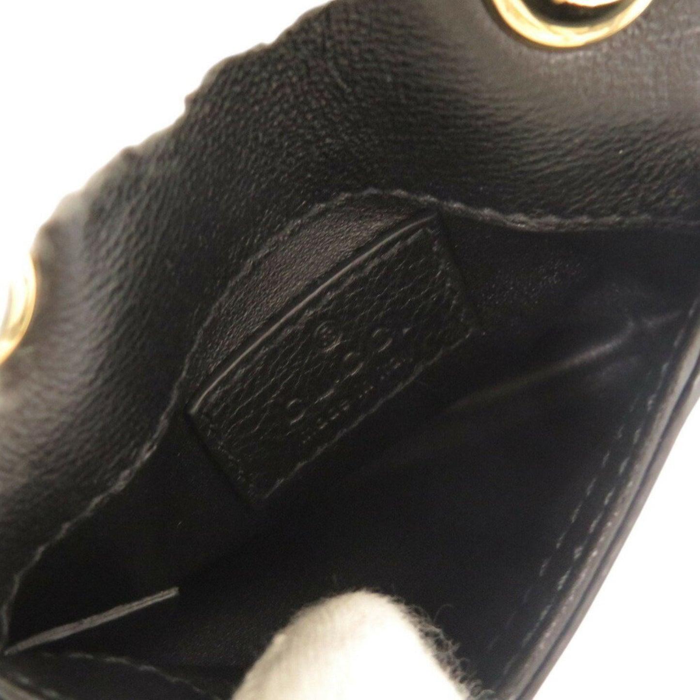 Like New Gucci Blondie 698635 Leather Black Shoulder Bag Pouch 1336Gucci
