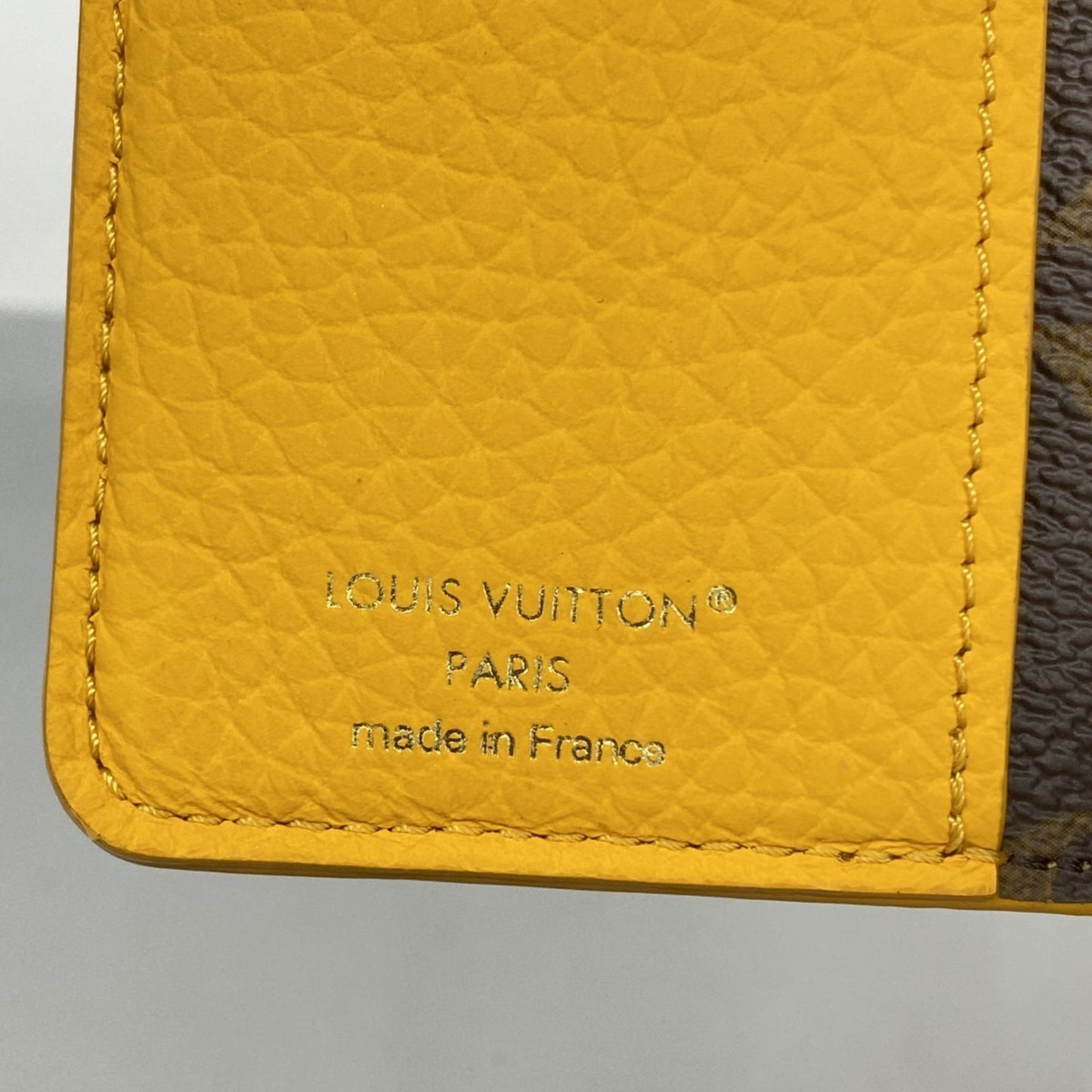 Louis Vuitton Monogram Taurillon Notebook Cover Pm Emily Gi1210 Saffron Yellow