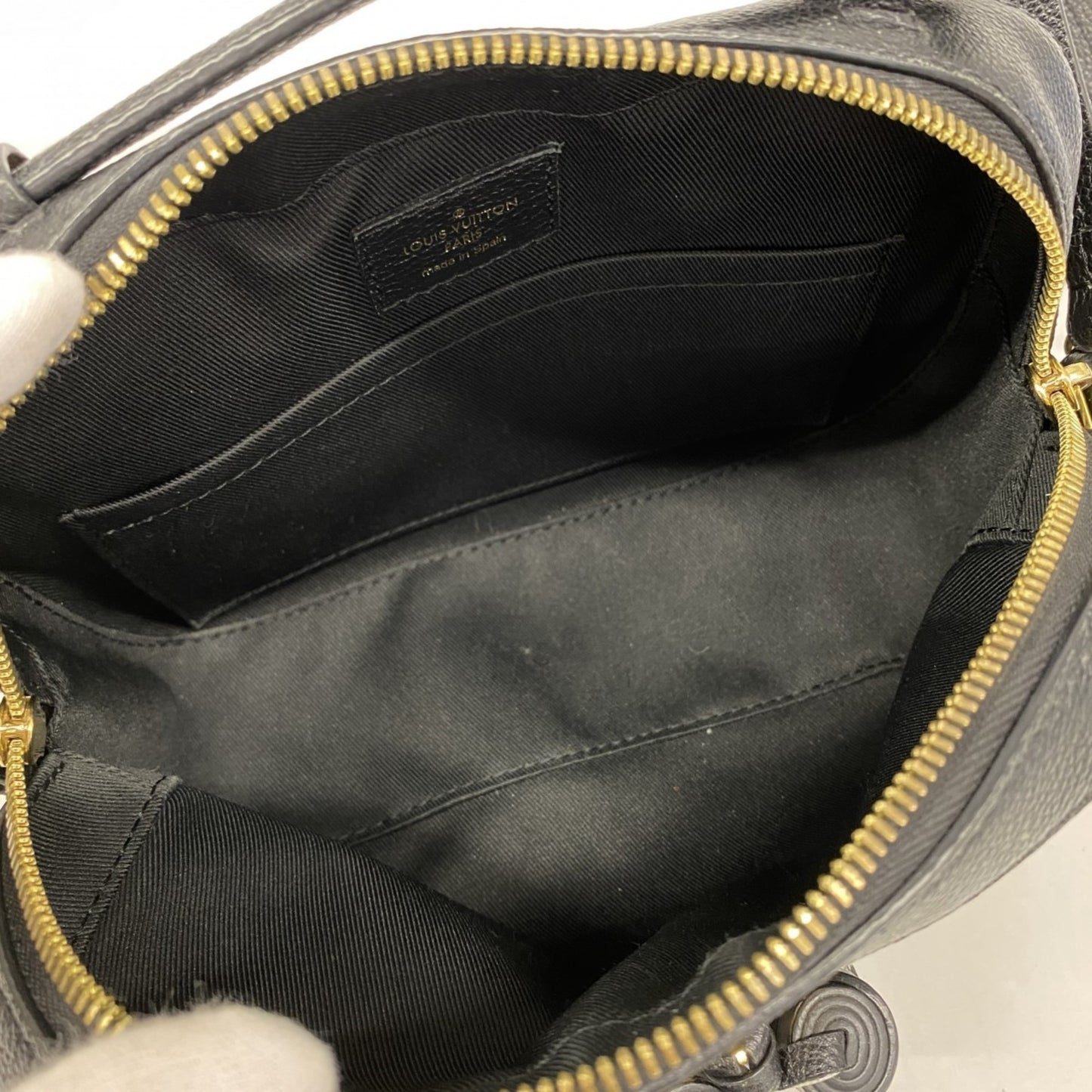 Louis Vuitton Monogram Empreinte Saintonge Handbag M44593 Noir 2-Way Bag