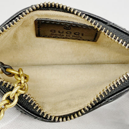 Gucci Gg Marmont Wallet/Coin Case 671773 Leather Black