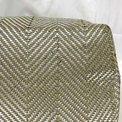 Hermes Tote Bag Chennai Mm Ec-23011 Beige Silver Etoupe Leather Polyester Hermes