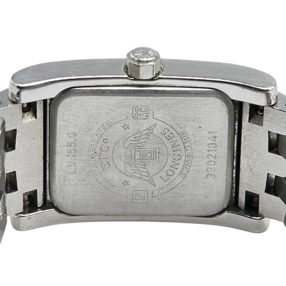 Longines Dolcevita Diamond Bezel Watch L5.155.0 Quartz White Dial Stainless Steel