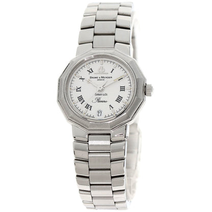 Baume & Mercier Mv040078 Riviera W-Name Tiffany Collaboration Watch Stainless Steel Ss