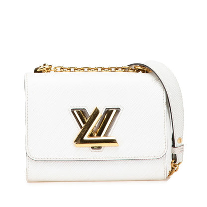 Louis Vuitton Epi Twist Pm Crossbody Chain Shoulder Bag M59886 White Leather