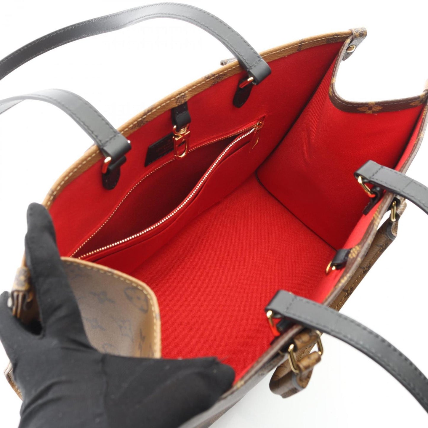 Louis Vuitton On The Go Mm Monogram Giant Reverse Tote Bag