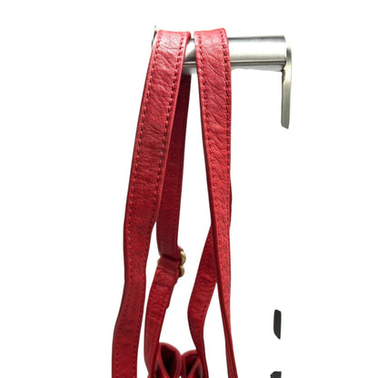 Coach Old Drawstring Shoulder Bag 4923 Bucket In Red Glove-Tanned Leather.