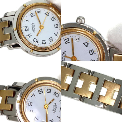 Hermes Clipper Old Buckle Watch Stainless Steel
