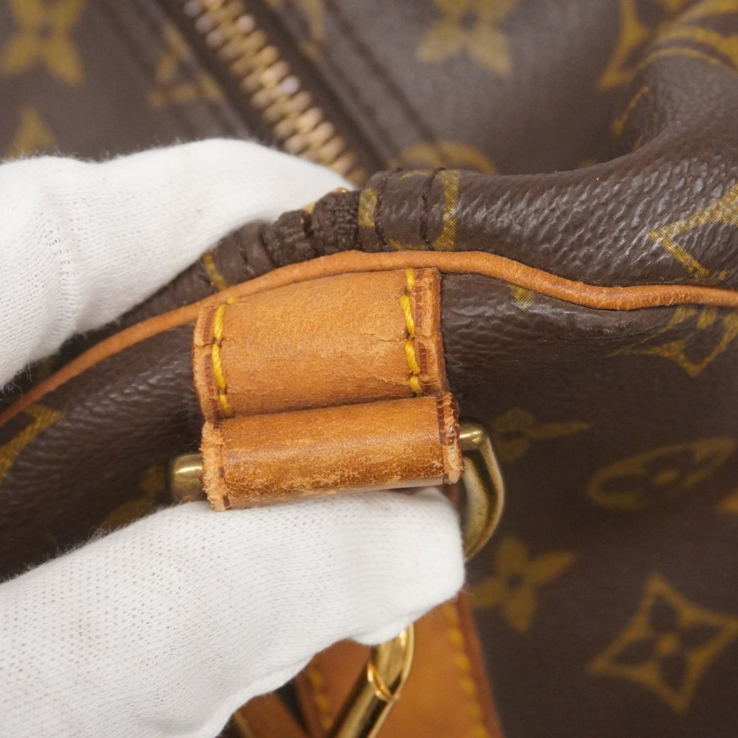 Louis Vuitton Monogram Keepall Bandouliere 55 Boston Bag M41414 Brown