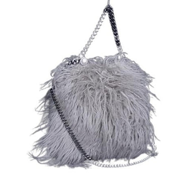 Stella Mccartney Falabella Shoulder Bag - Grey Fur