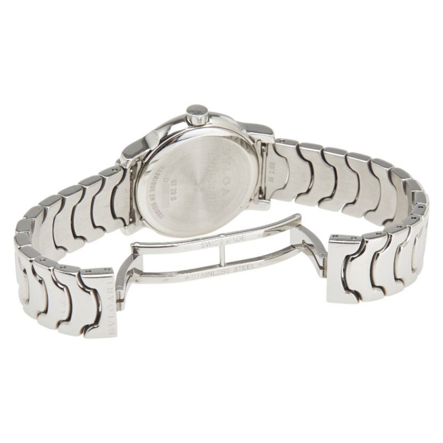 Bvlgari Solotempo St29S Quartz Watch With White Dial And Stainless Steel