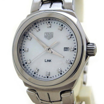 Tag Heuer Link Date 12P Diamond White Shell Dial