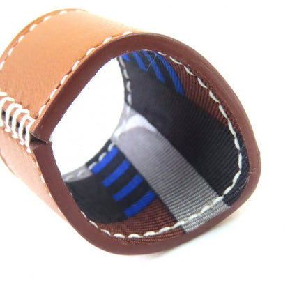 Hermes Porte Bonheur Scarf Ring In Leather
