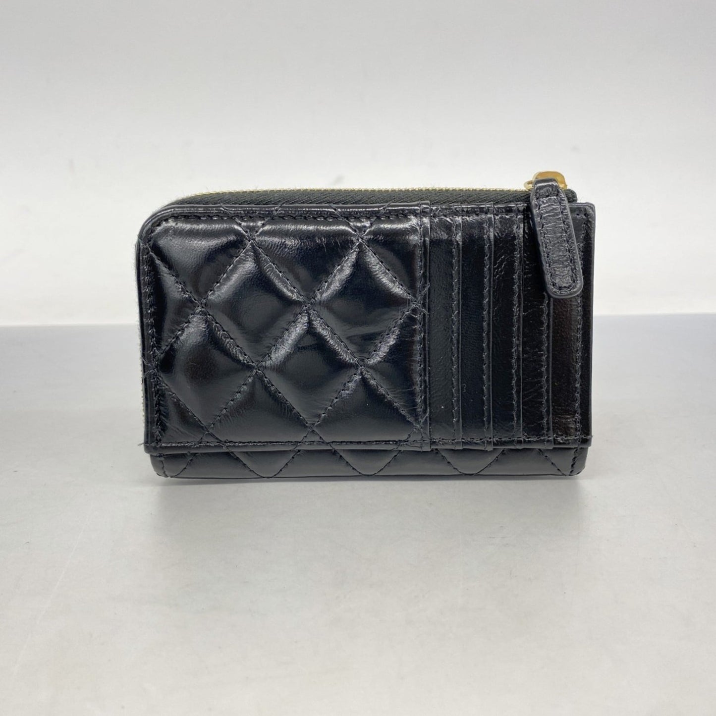 Leather Chanel Coin Purse/ Coin Case Patent